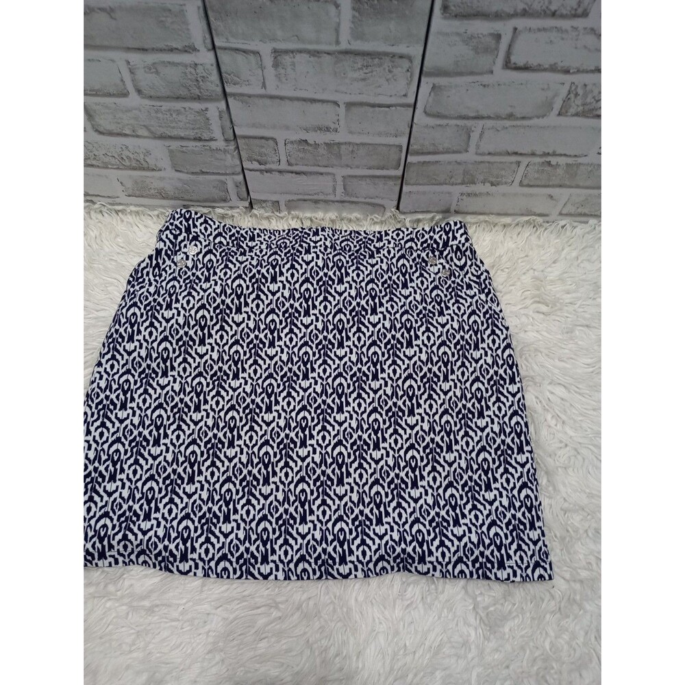 Rafaella Women's Comfort Pull On Stretch Skort #RSBSE091  Size XL Blue/White